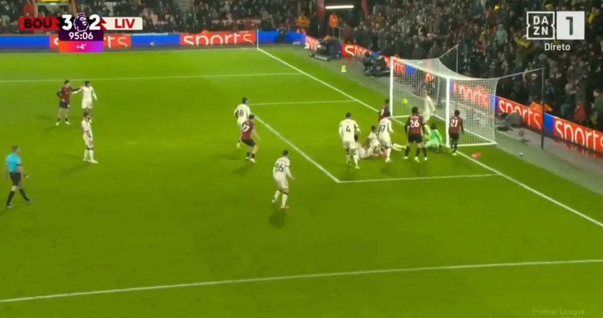 Imagem de contexto do artigo Golo do Bournemouth aos 90+5 minutos ditou derrota do Liverpool. Ora veja