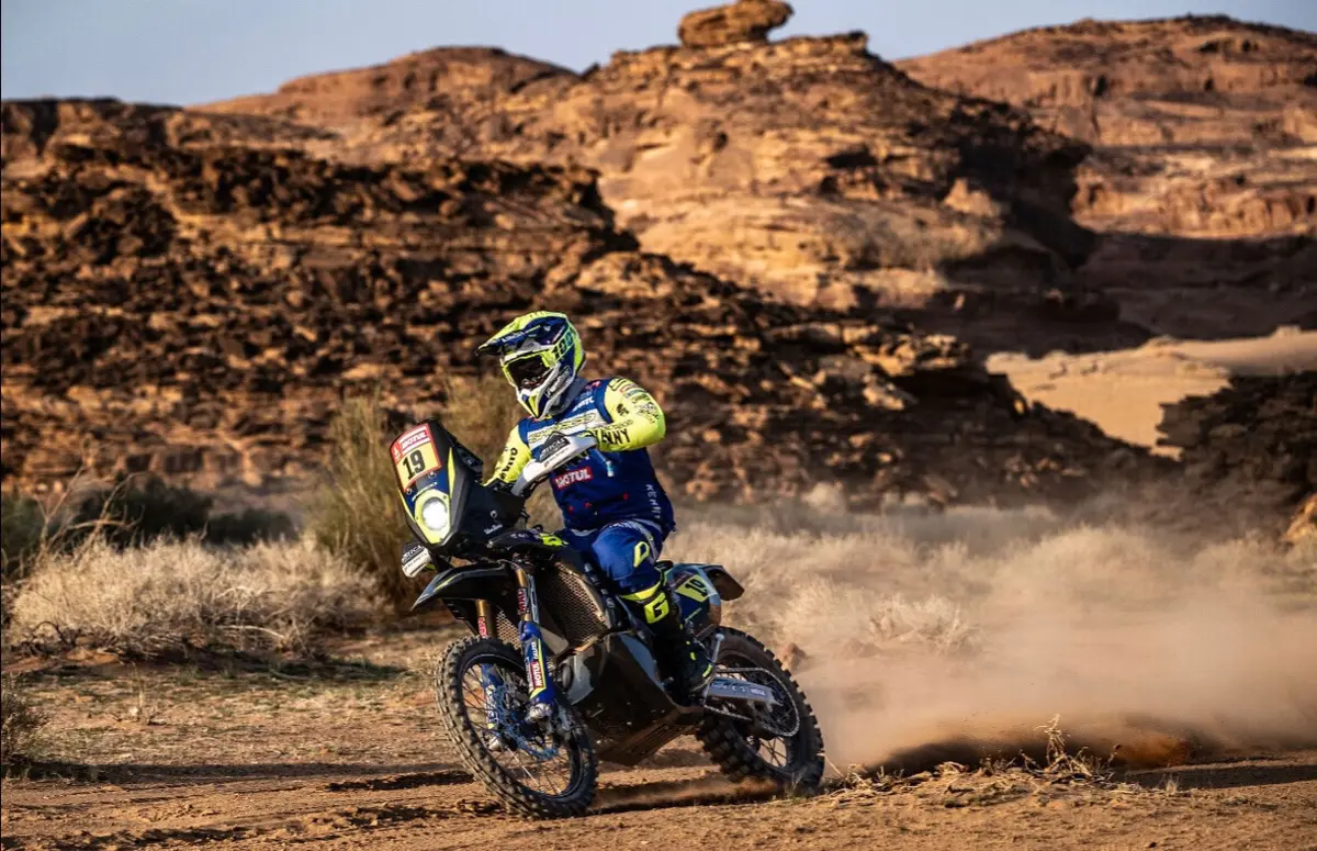 Rui Gonçalves é 19.º nas motos (créditos: rally_zone)