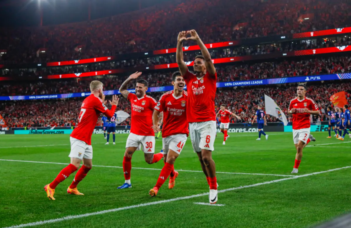 Benfica venceu o Atlético na segunda ronda da Champions (Créditos: Pedro Rocha/Global Imagens)