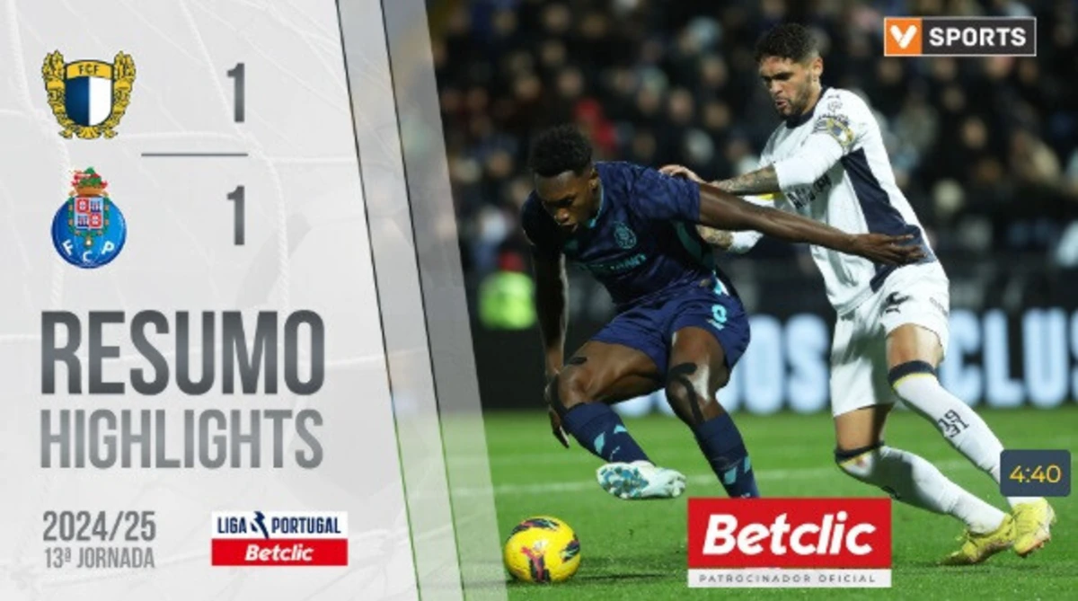 Imagem de contexto do artigo Tudo sobre o empate entre Famalicão e FC Porto: veja o resumo