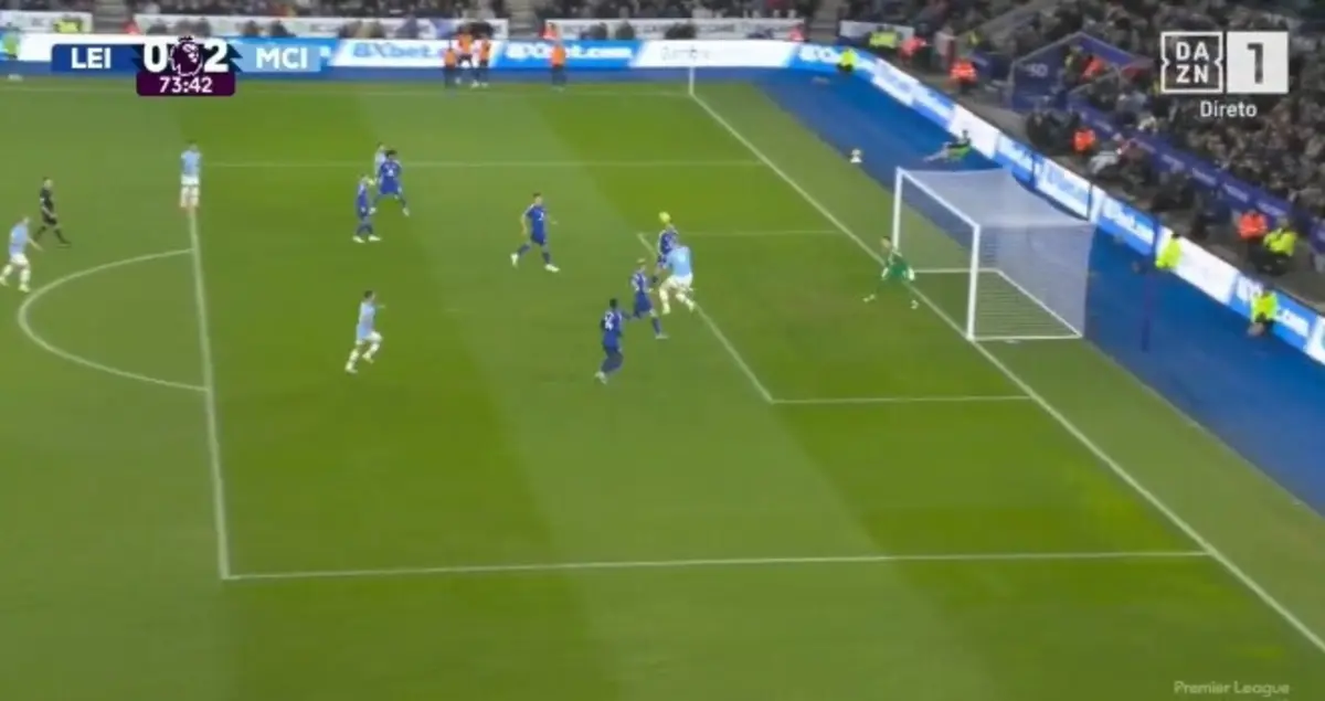 Imagem de contexto do artigo Haaland termina seca de golos pelo Manchester City: veja o lance