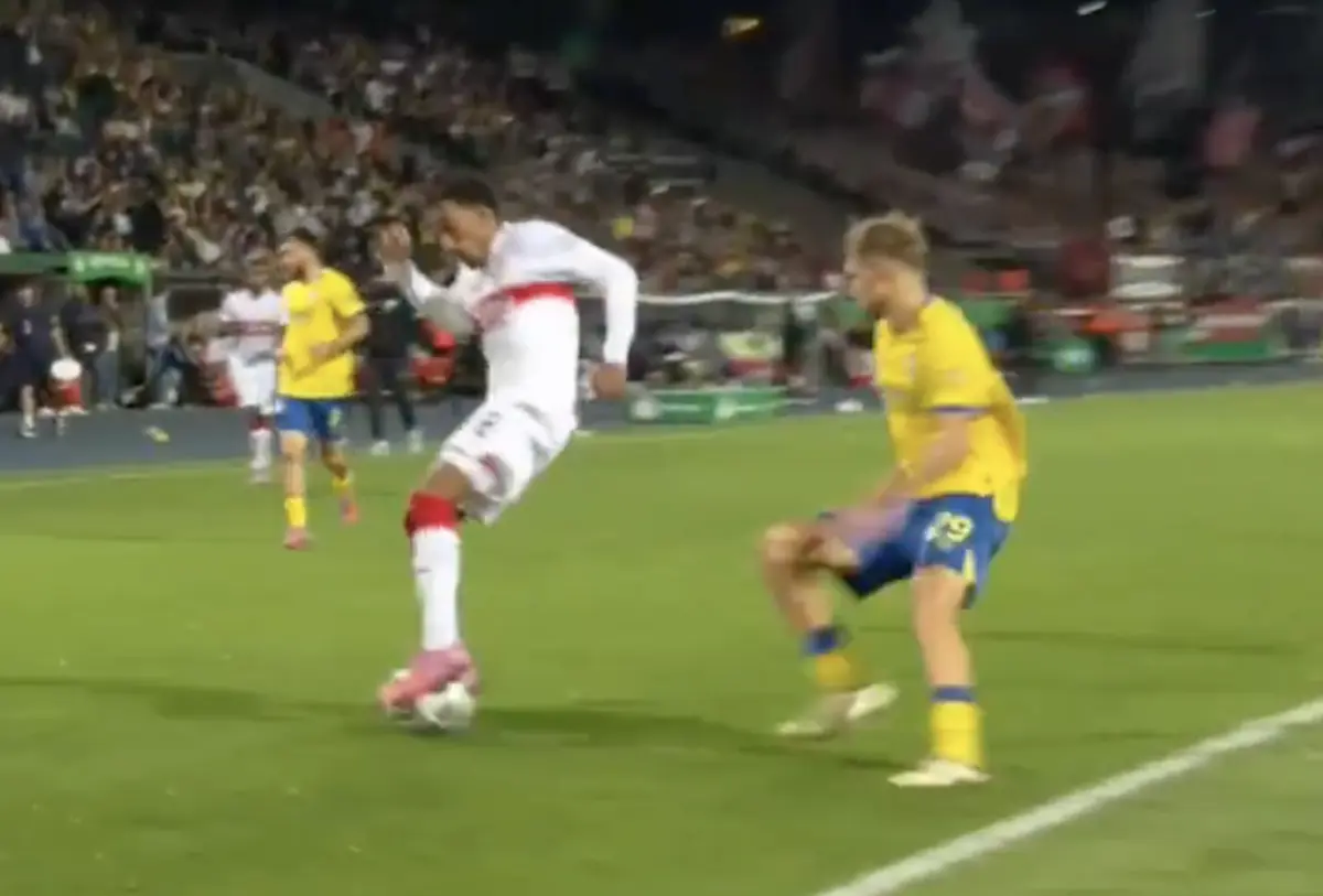 Imagem de contexto do artigo Tiago Tomás deu nas vistas no Braunschweig-Estugarda com esta finta. Ora veja