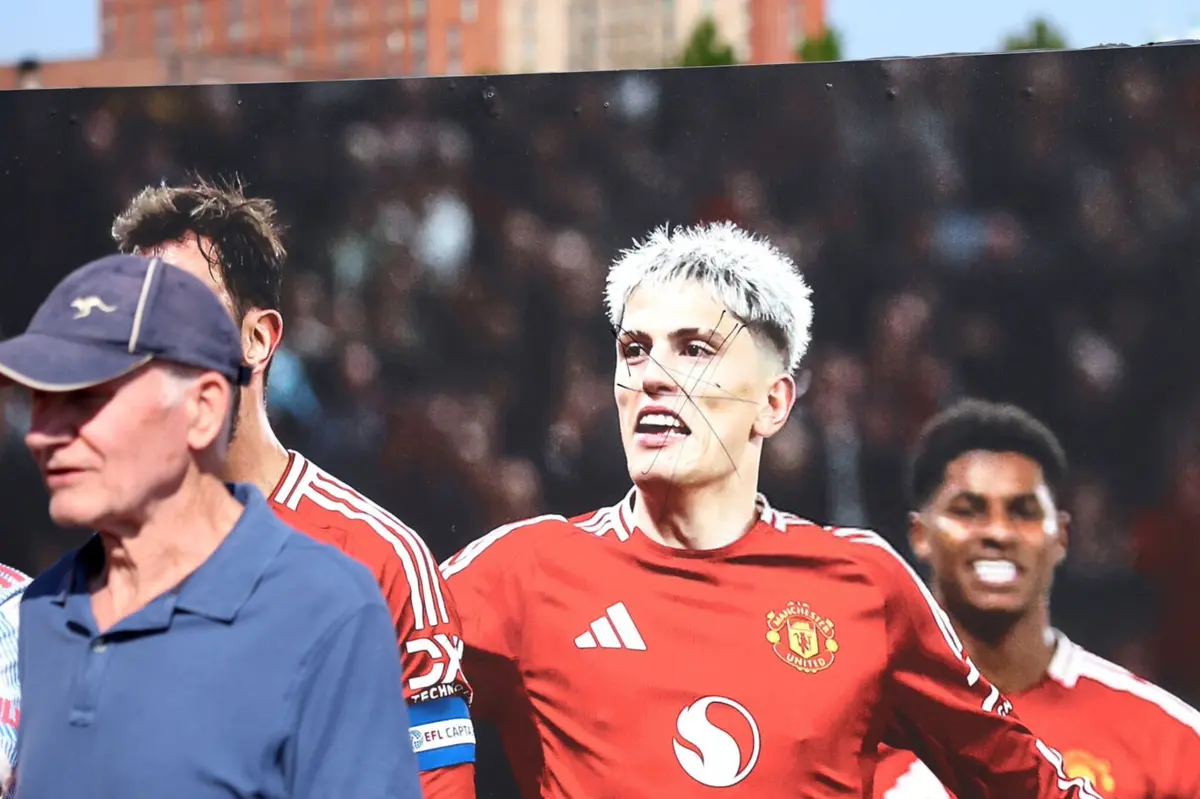 Póster de Garnacho (créditos: X/@ManUnitedZone_)