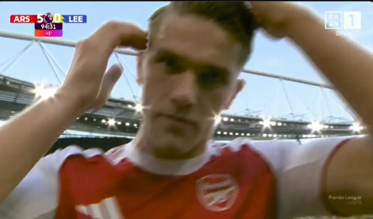 Imagem de contexto do artigo O gesto de Gyokeres depois de bisar na goleada do Arsenal ao Leeds