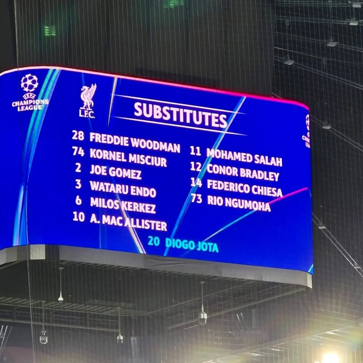 Imagem de contexto do artigo O gesto do Eintracht Frankfurt a recordar Diogo Jota