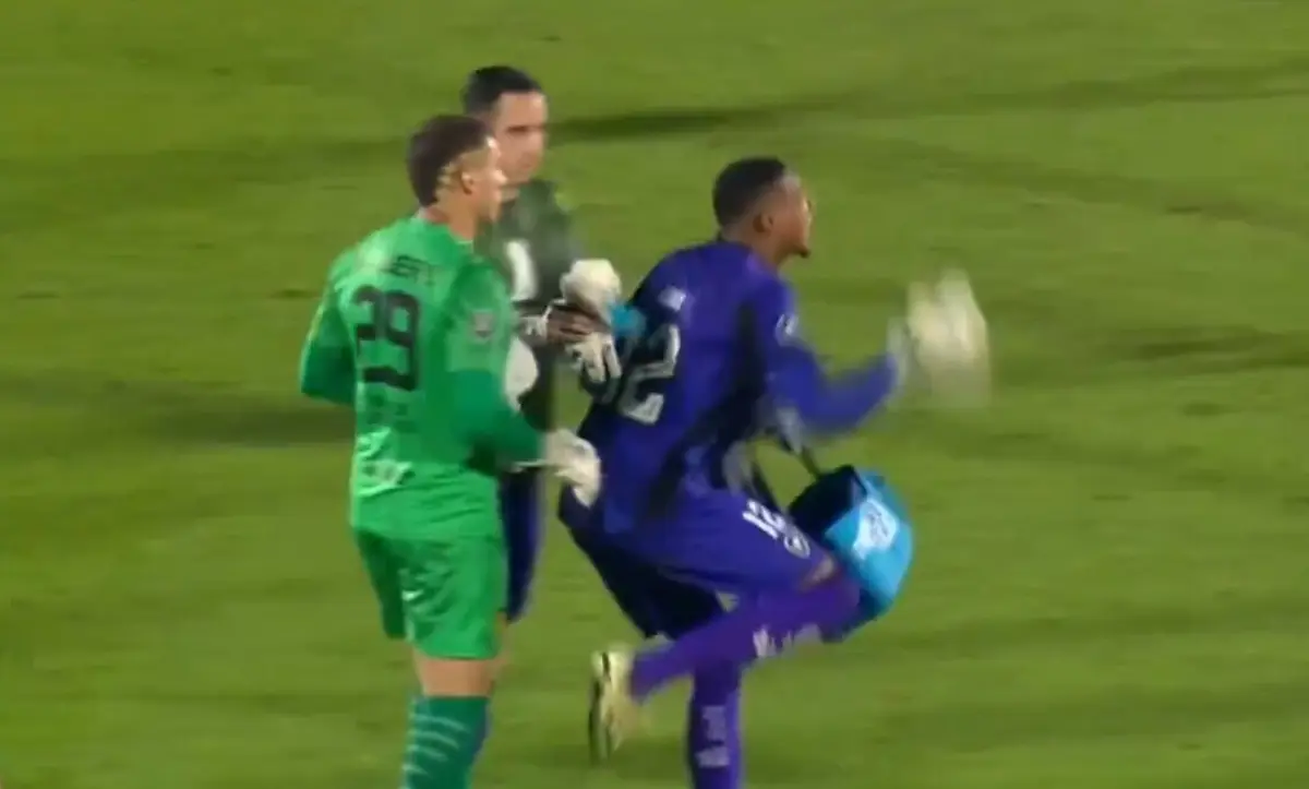 Imagem de contexto do artigo Guarda-redes do Peñarol expulso ao intervalo do jogo com o Botafogo por agressão