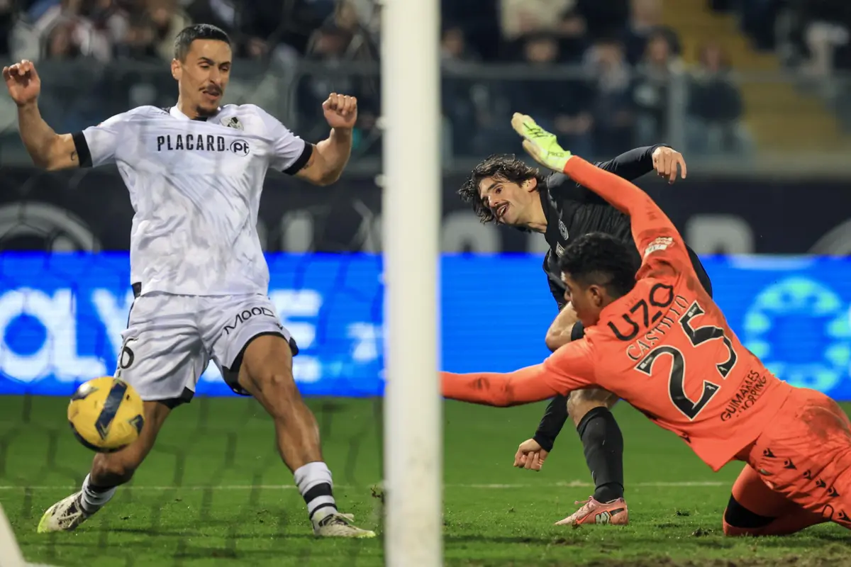Trincão marcou o primeiro golo do jogo