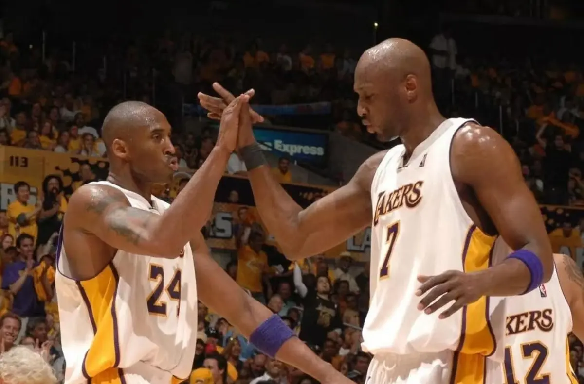 Kobe Bryant e Lamar Odom