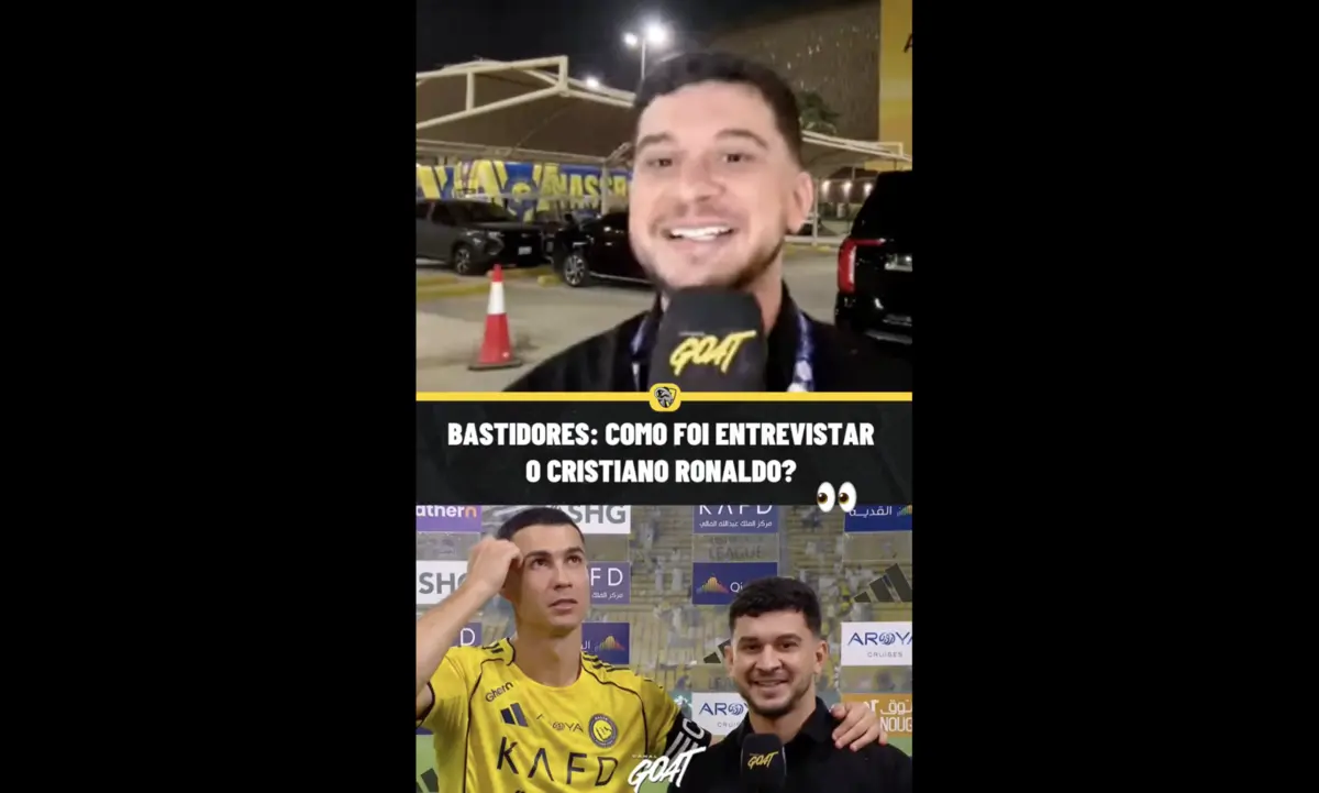 Imagem de contexto do artigo Jornalista brasileiro encantado com Ronaldo: "A pele dele brilhava mais! Saía alguma aura dele"