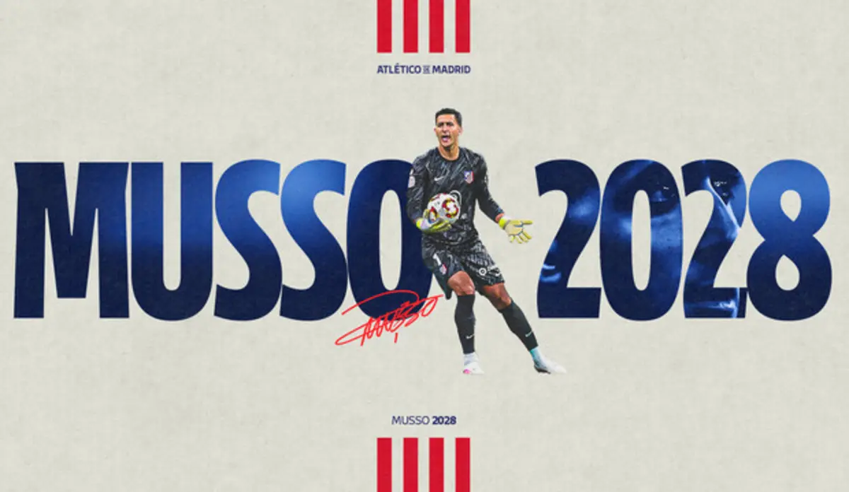 Juan Musso (créditos: Atlético de Madrid)