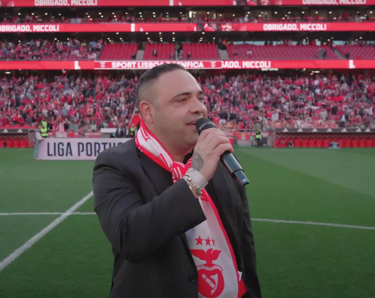 Imagem de contexto do artigo Ex-Benfica Miccoli regressou ao Estádio da Luz: "E esta barriga?"