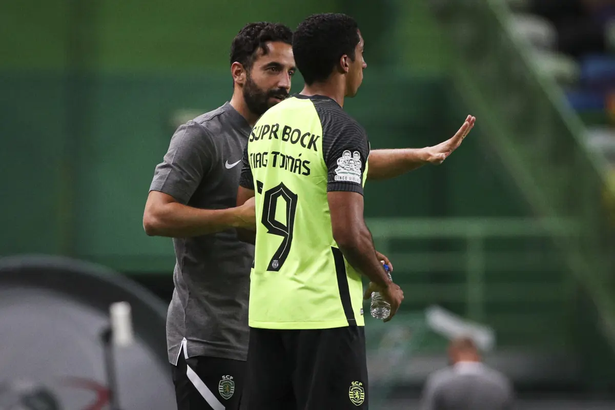 Rúben Amorim e Tiago Tomás (Filipe Amorim / Global Imagens)