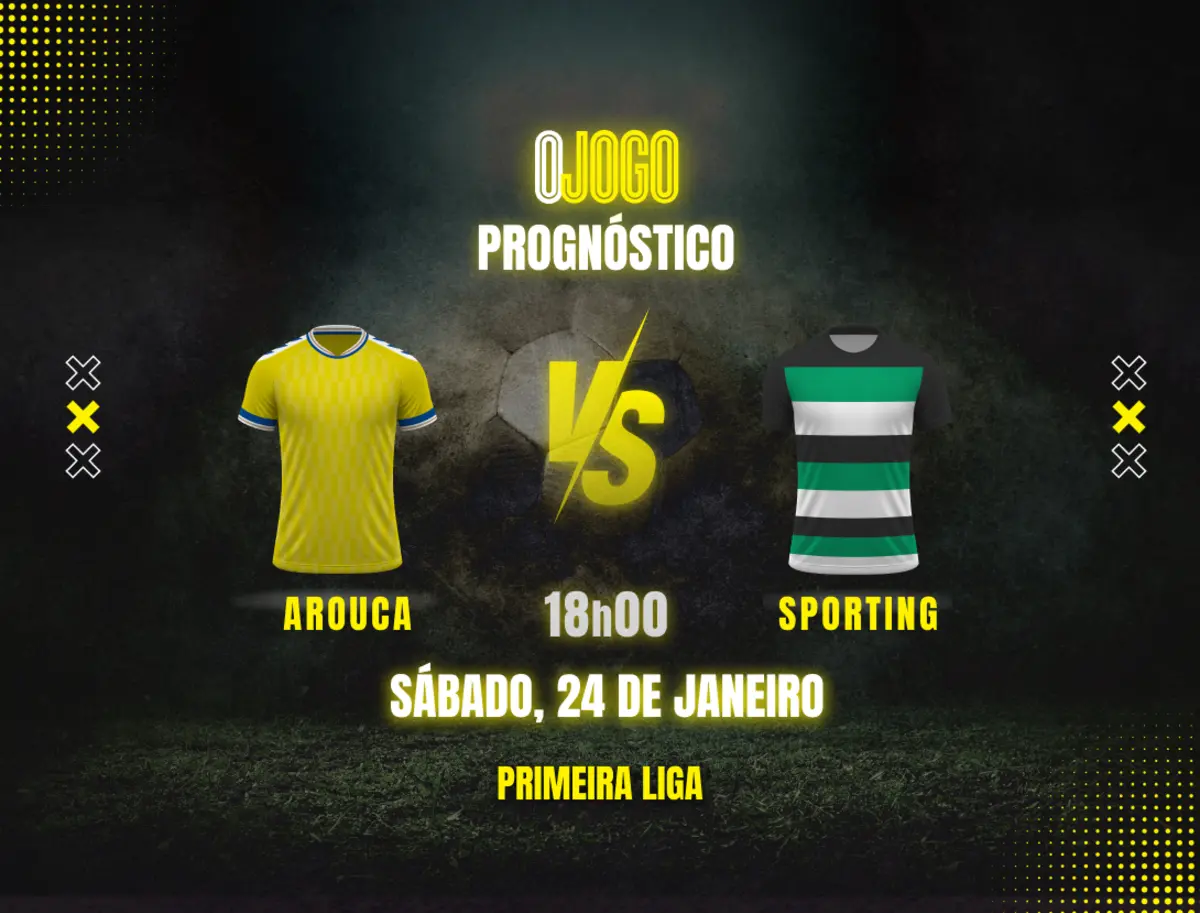 Imagem de contexto do artigo Prognóstico Arouca vs Sporting: Dicas e Odds - Liga Portugal