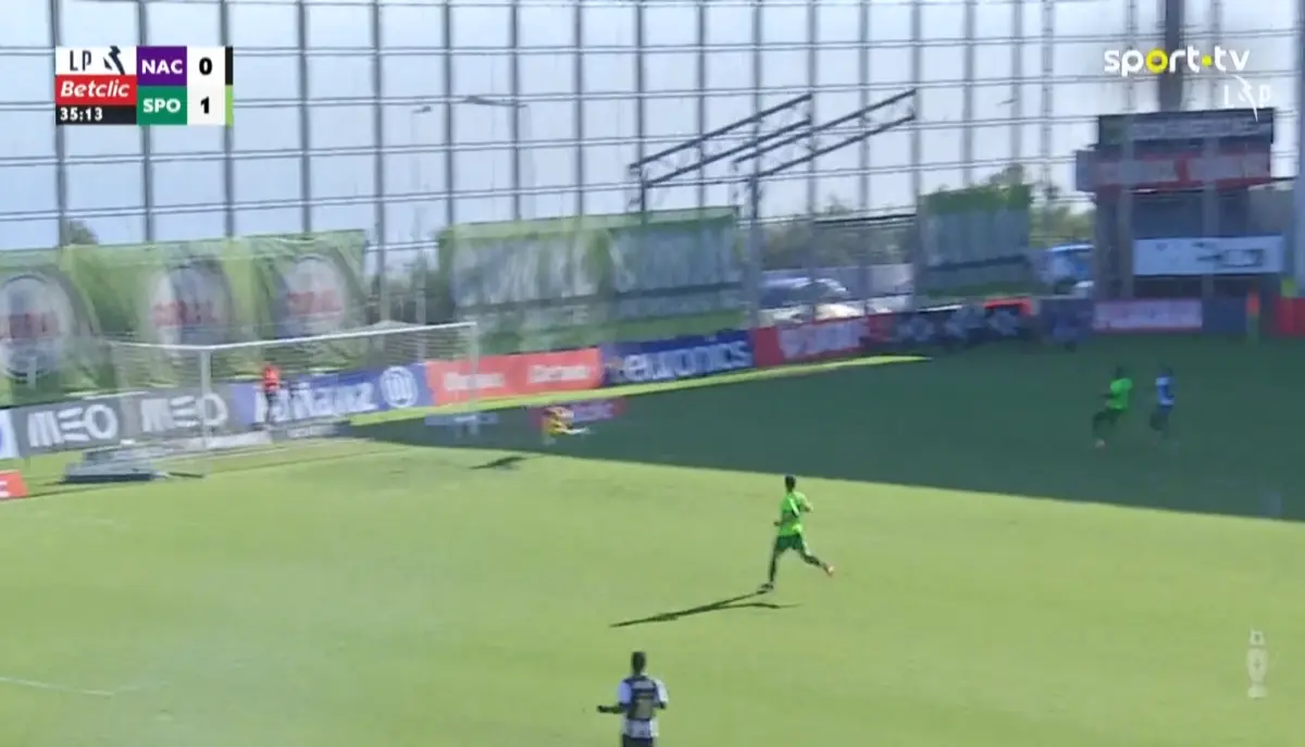 Imagem de contexto do artigo O potente remate de Thomas que empatou o jogo entre Nacional e Sporting