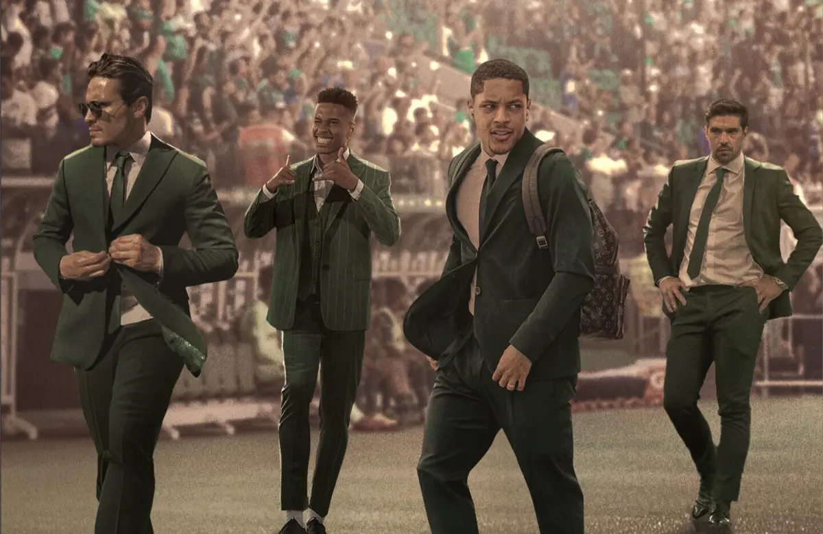 Abel Ferreira, na ponta direita (créditos: Palmeiras)