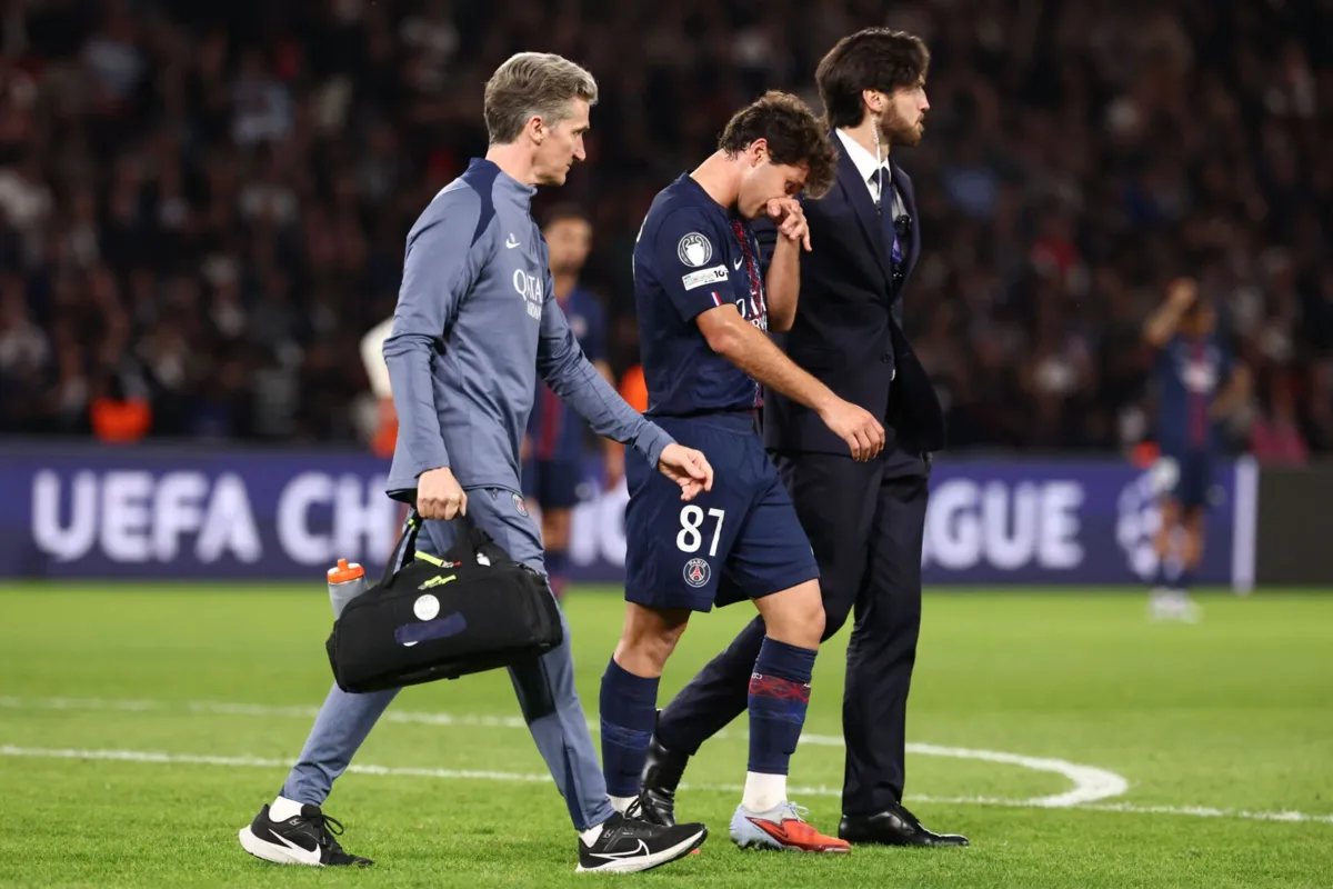 João Neves saiu lesionado contra a Atalanta