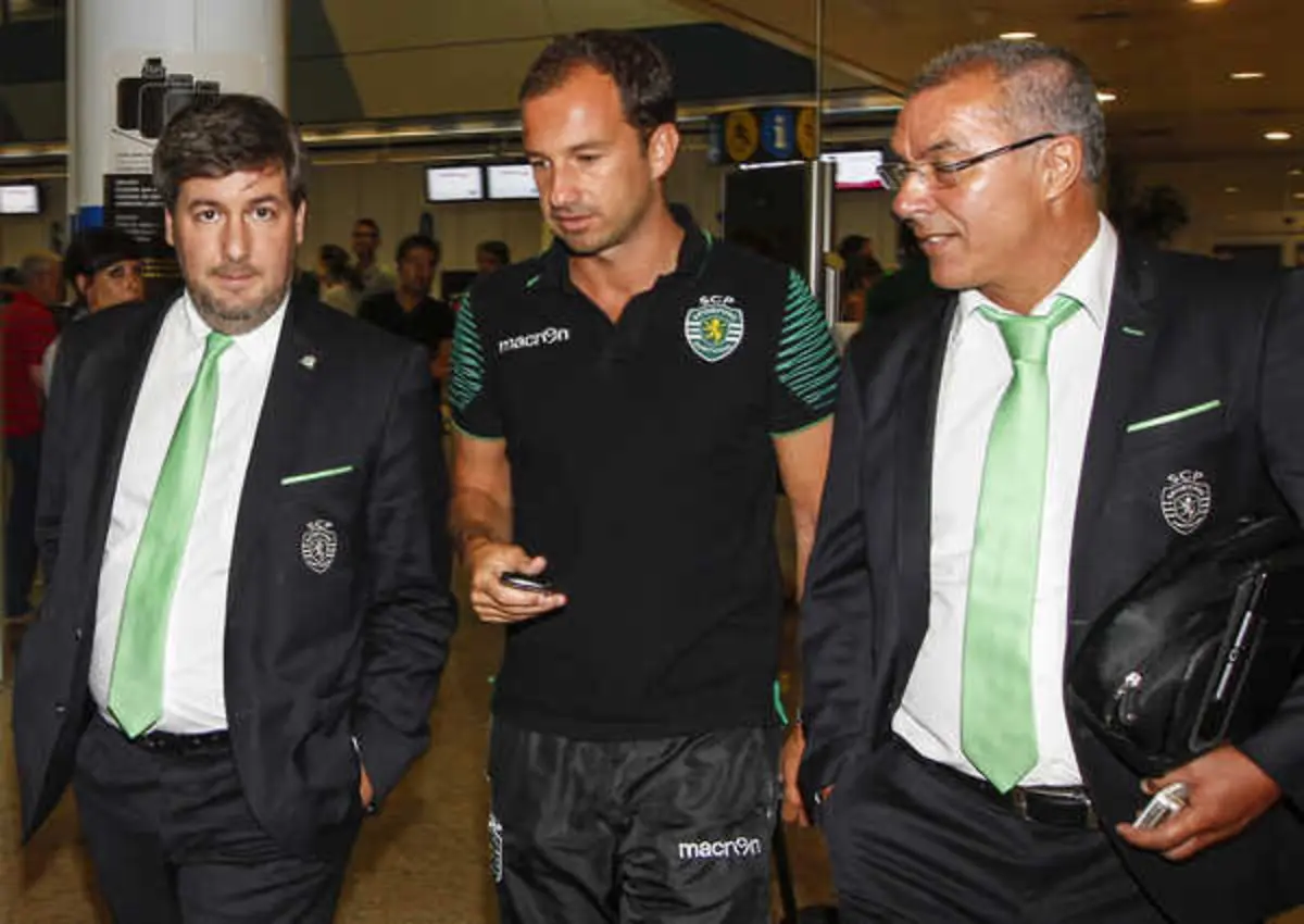 Bruno de Carvalho, Varandas e Augusto Inácio, em 2014 (créditos: Pedro Rocha)