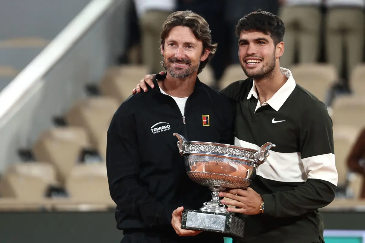 Juan Carlos Ferrero e Carlos Alcaraz