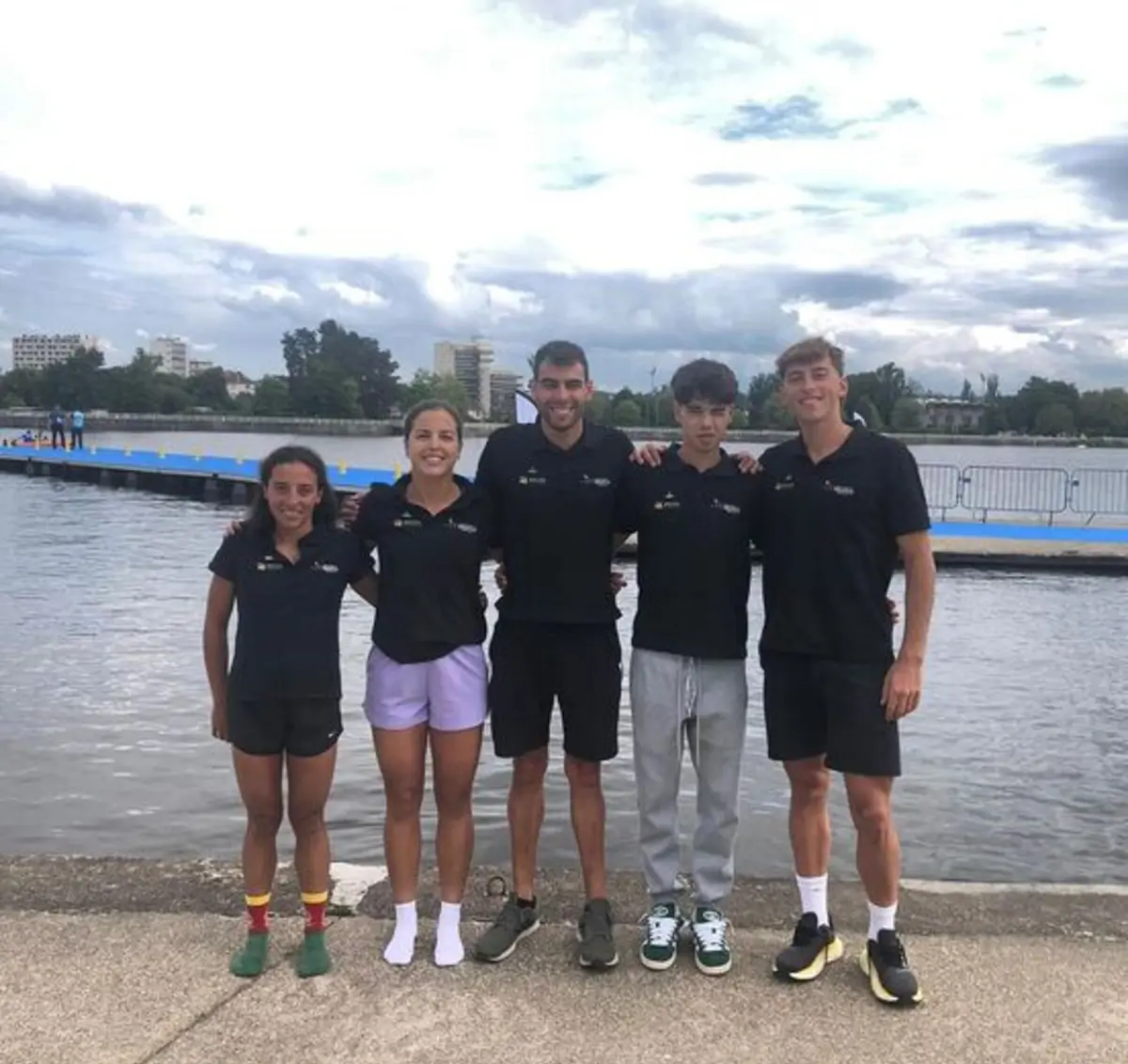 Miguel Tiago Silva, na ponta direita (créditos: Triatlo Portugal)