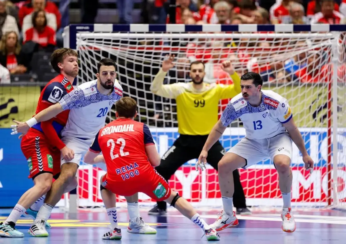 Imagem de contexto do artigo Portugal empata com a Noruega e só um milagre daria as meias-finais no Europeu de andebol