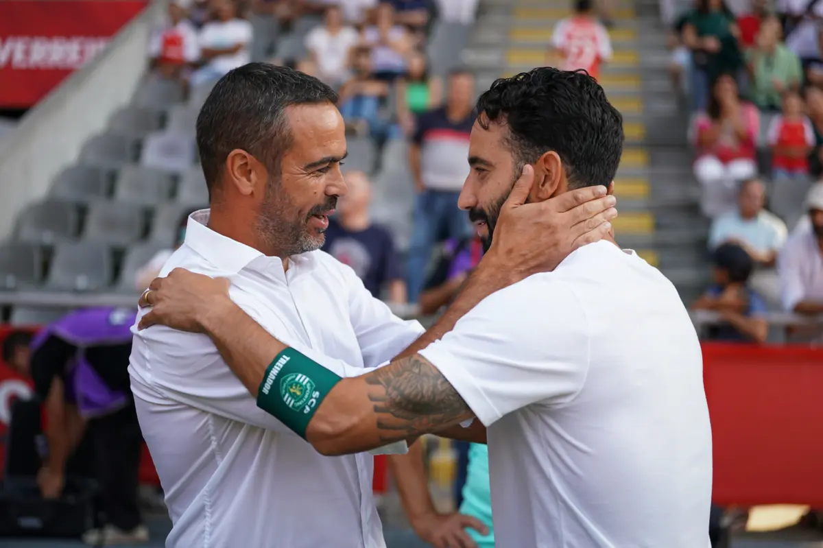 Ruben Amorim; Artur Jorge (Gonçalo Delgado/Global Imagens)