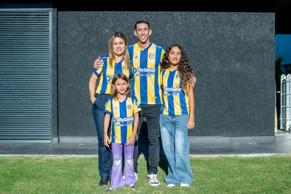 Di María e a família (créditos: Instagram)