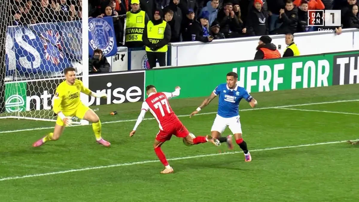 Imagem de contexto do artigo Rangers-Braga: Gabri Martínez não desperdiçou oferta e empatou. Ora veja