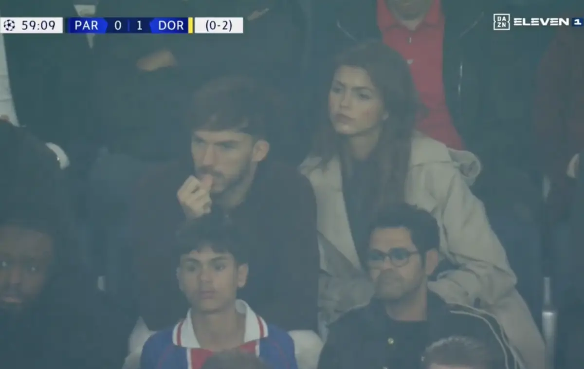 Imagem de contexto do artigo Pierre Gasly e Francisca Cerqueira Gomes no Parque dos Príncipes. Ora veja