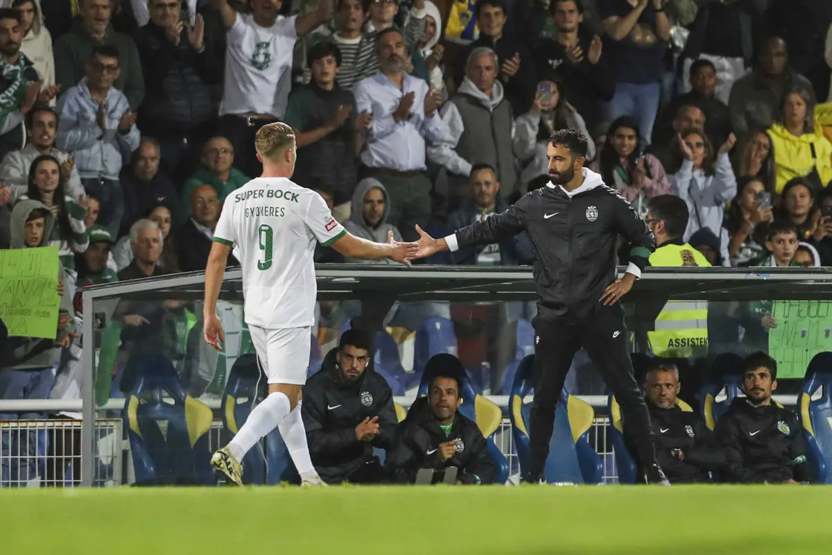 Gyokeres e Rúben Amorim (créditos: Pedro Rocha)