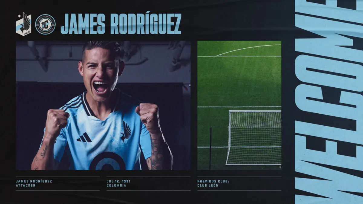 Imagem de contexto do artigo James Rodríguez assina até junho por clube da MLS