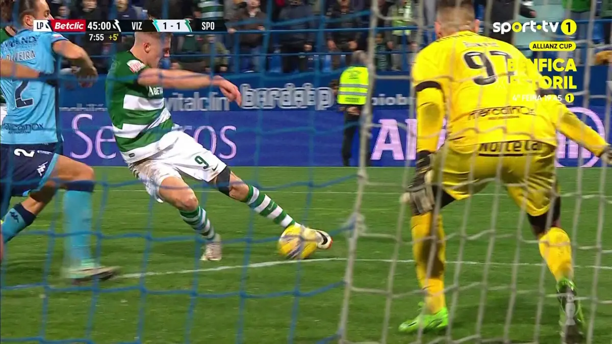 Imagem de contexto do artigo Gyokeres empata o Vizela-Sporting. Veja o golo