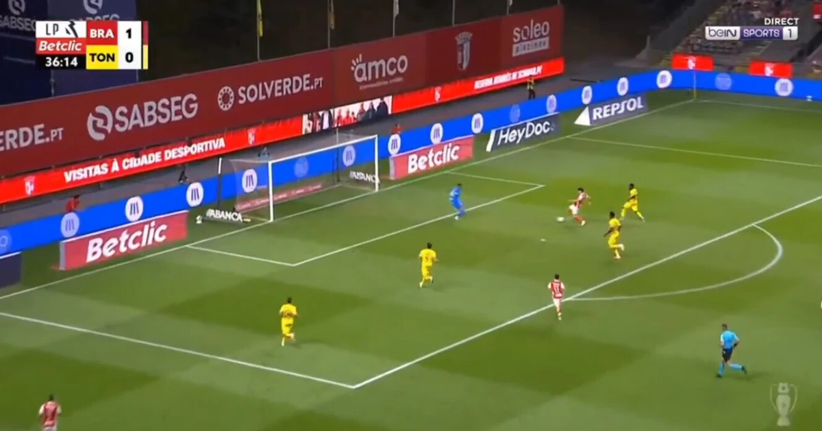 Imagem de contexto do artigo Pau Víctor estreia-se a marcar pelo Braga diante do Tondela: ora veja