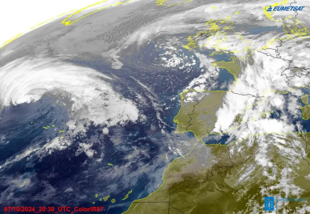 Imagem de contexto do artigo Ventos até 115 km/hora e ondas de 11 metros de altura: tempestade Kirk passa a norte dos Açores