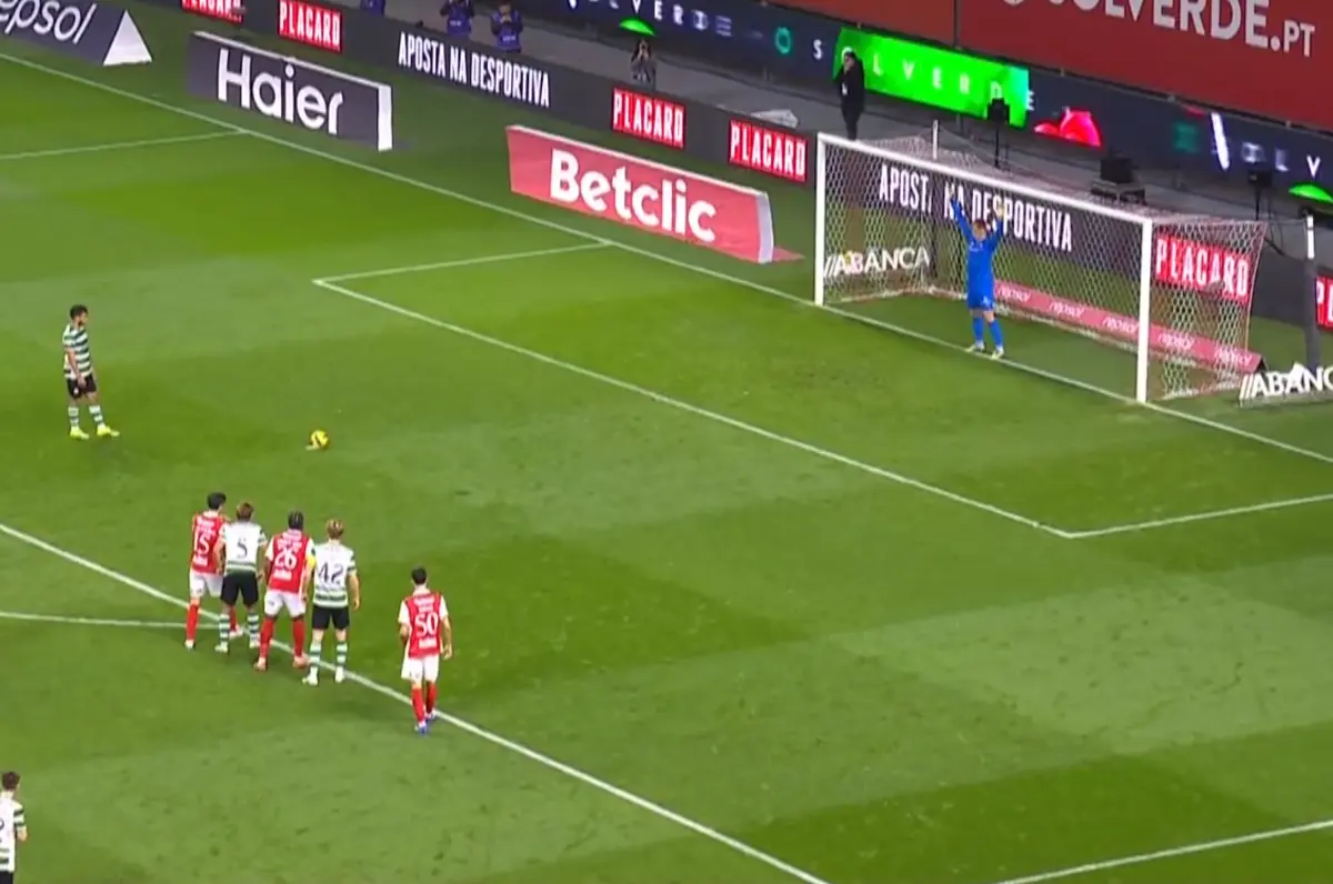 Imagem de contexto do artigo Luis Suárez volta a colocar o Sporting a vencer em Braga: veja o golo de penálti