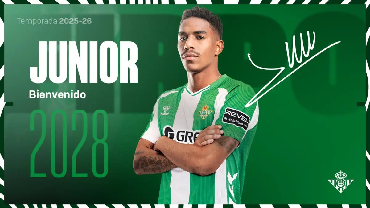 Imagem de contexto do artigo Oficial: Junior Firpo regressa ao Bétis após passagens por Barcelona e Leeds