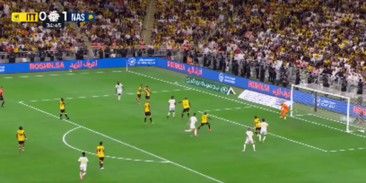 Imagem de contexto do artigo Mané viu o movimento de Cristiano Ronaldo e o resto é história: veja o golo no Al Ittihad-Al Nassr