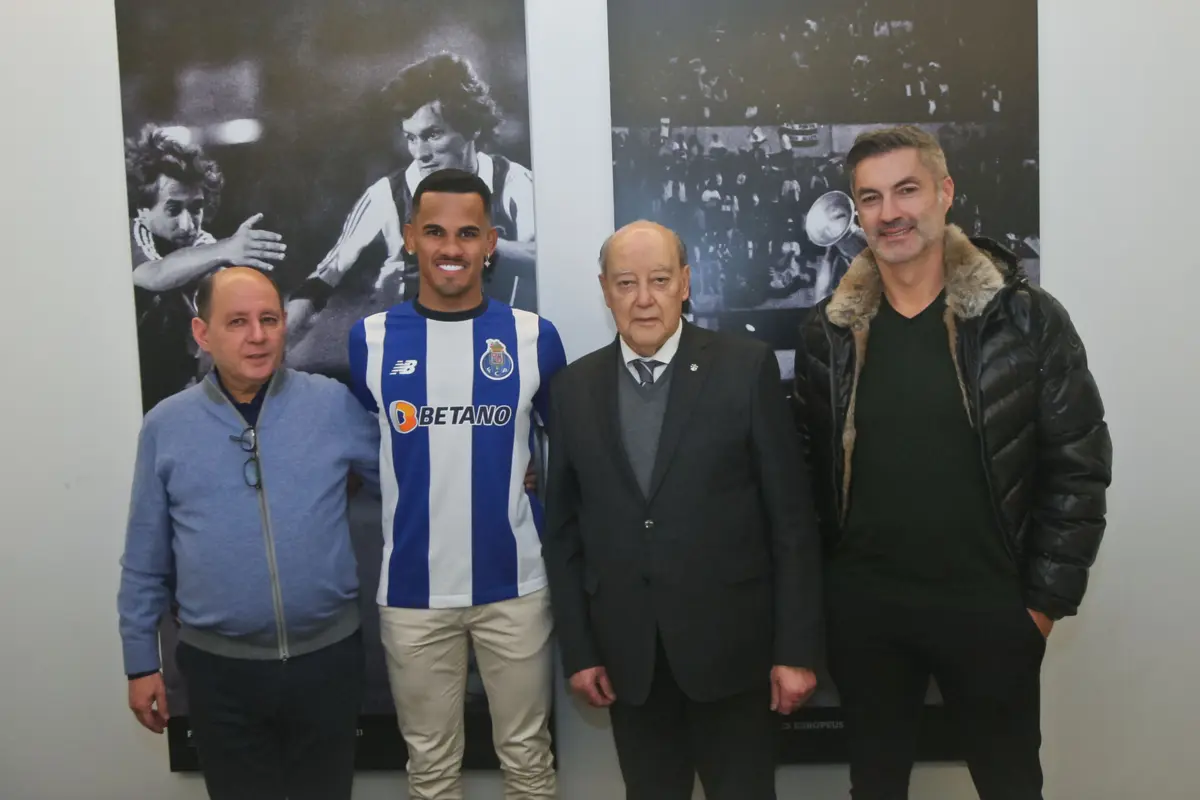 Luís Gonçalves, Galeno, Pinto da Costa e Vítor Baía (Créditos: José Carmo/Global Imagens)