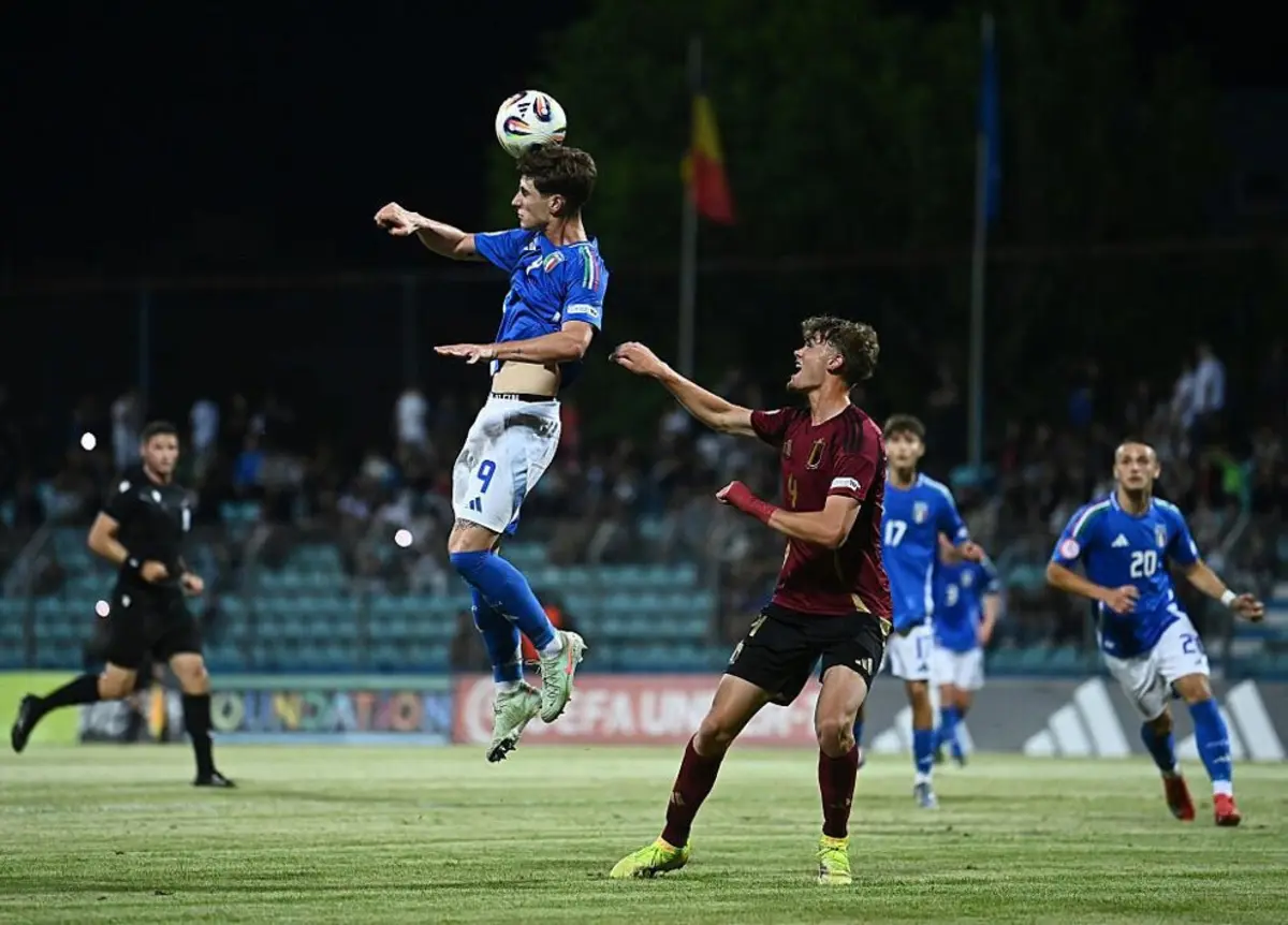 Imagem de contexto do artigo Itália vence grupo B e defronta Portugal nas meias-finais do Europeu de sub-17