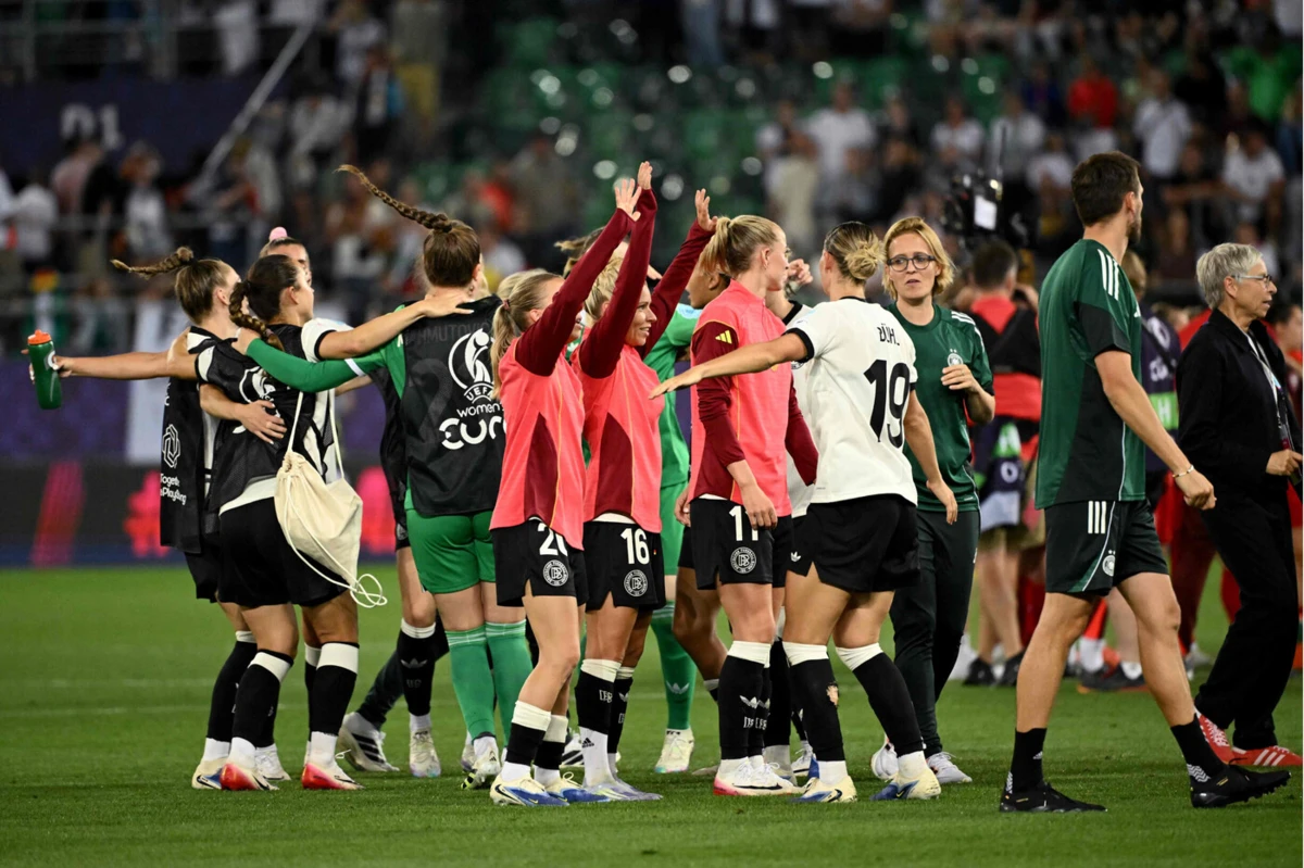 A seleção feminina da Alemanha está nos quartos de final do Europeu