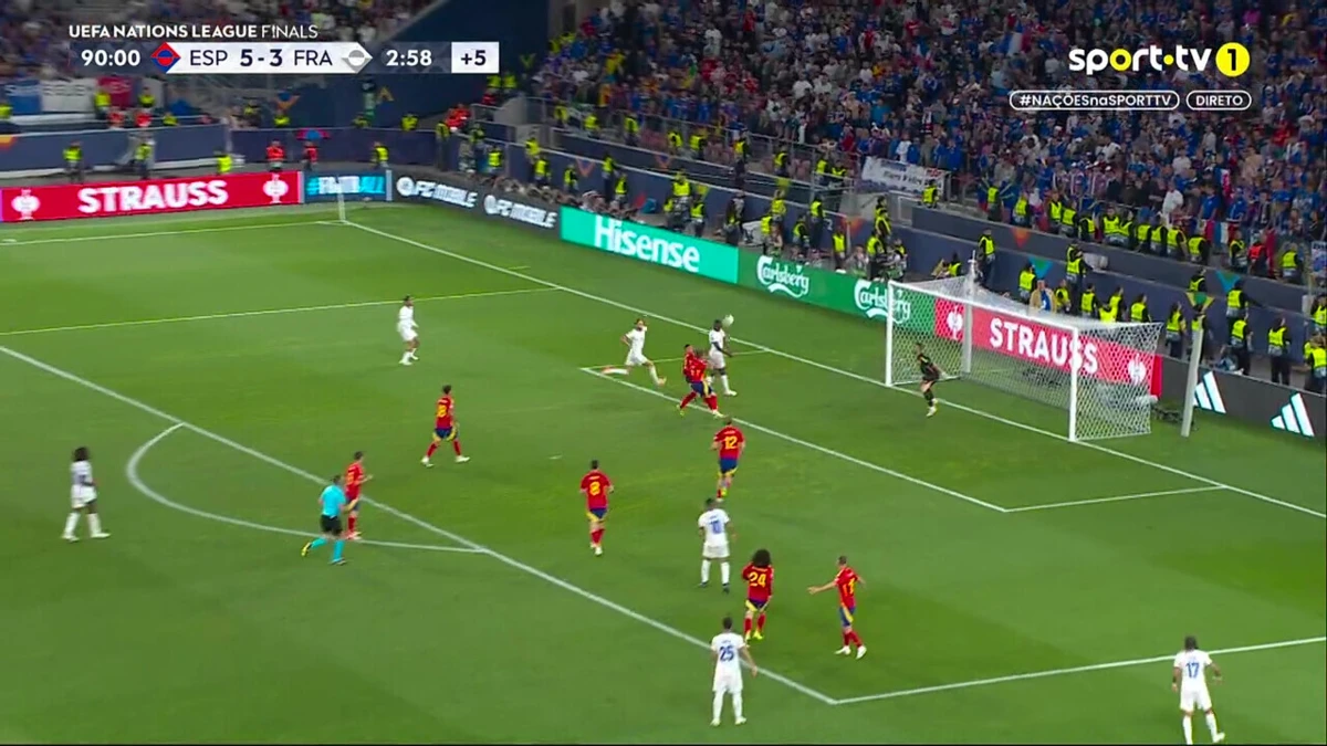 Imagem de contexto do artigo Espanha-França: autogolo e Kolo Muani ainda deram esperança aos gauleses