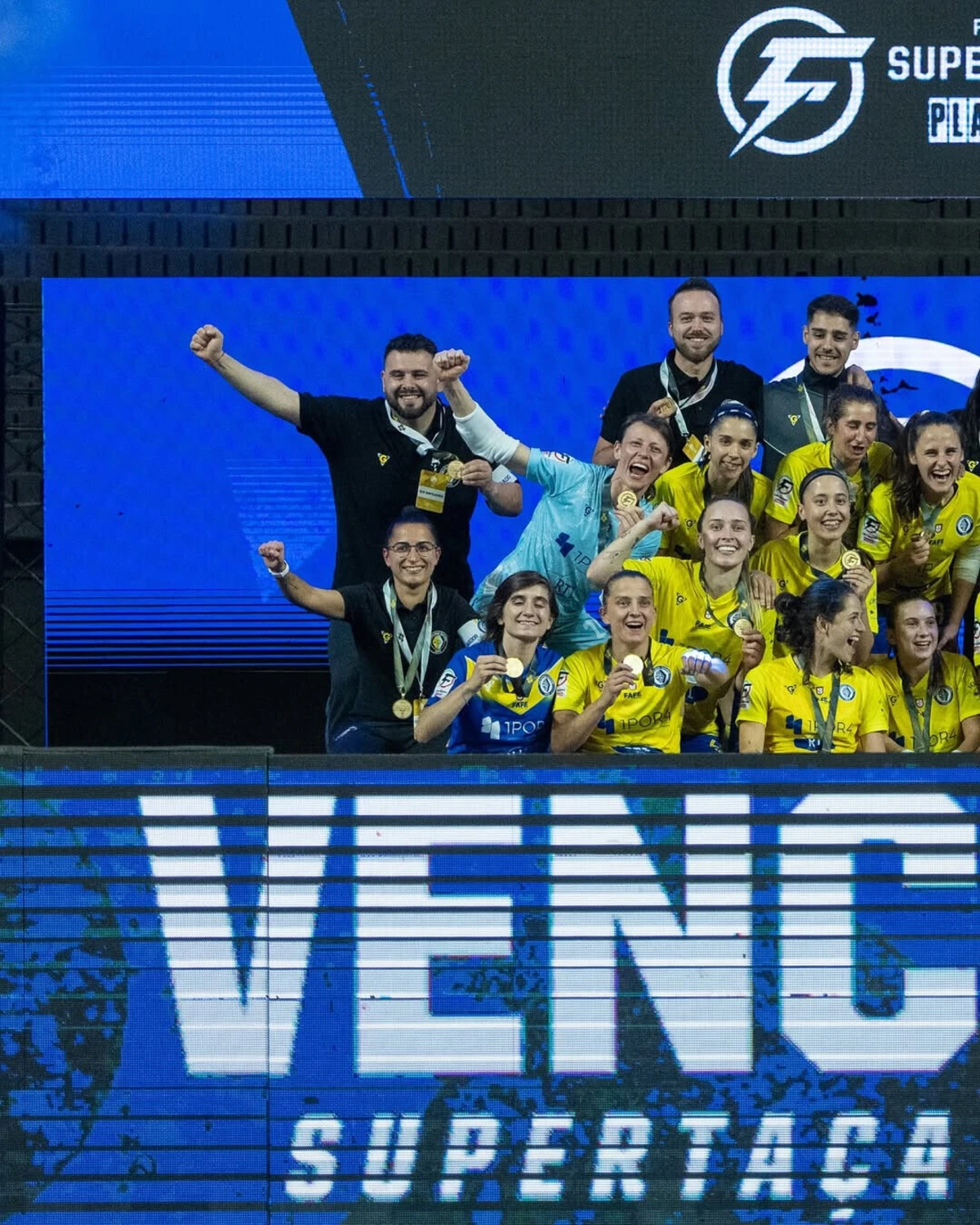 O Nun'Álvares venceu a Supertaça de futsal feminino (créditos: Nun'Álvares/Instagram)