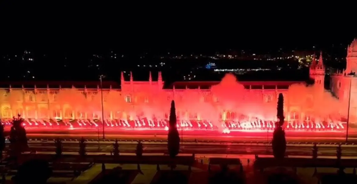 Imagem de contexto do artigo Diabos Vermelhos assinalaram aniversário do Benfica em Belém: o vídeo