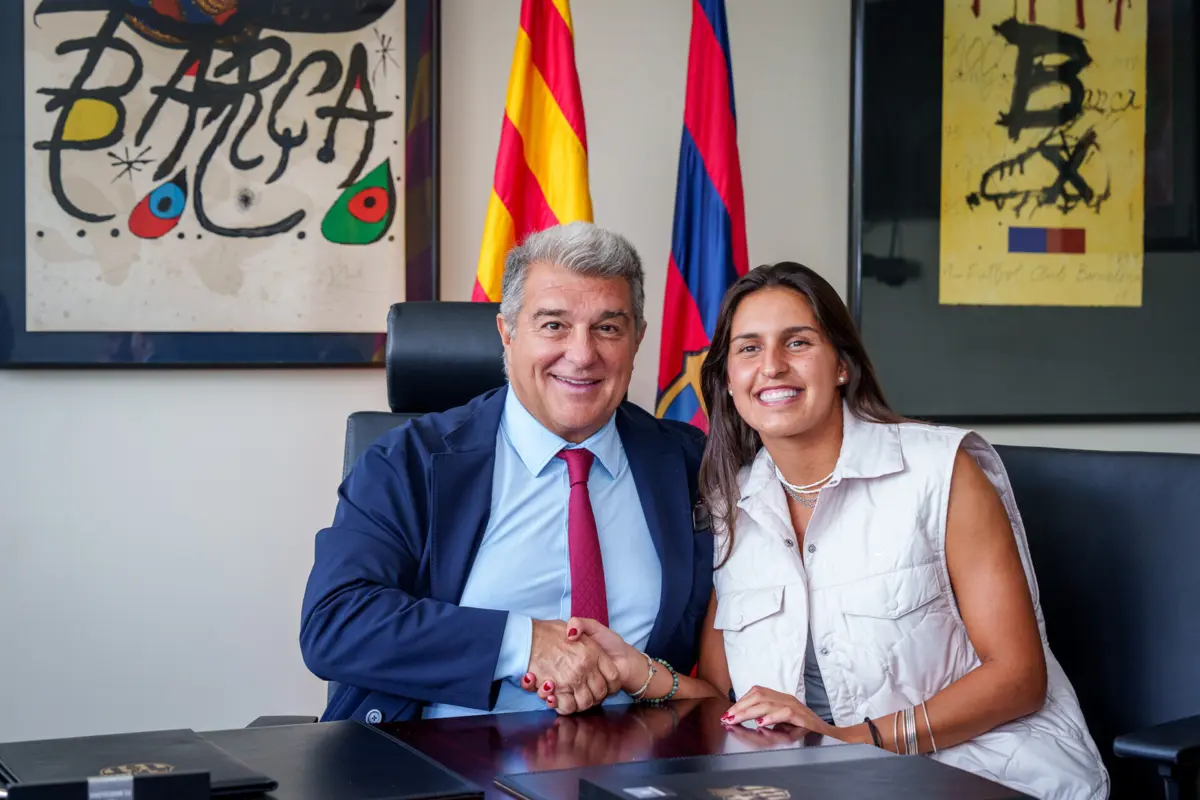 Joan Laporta com Kika Nazareth