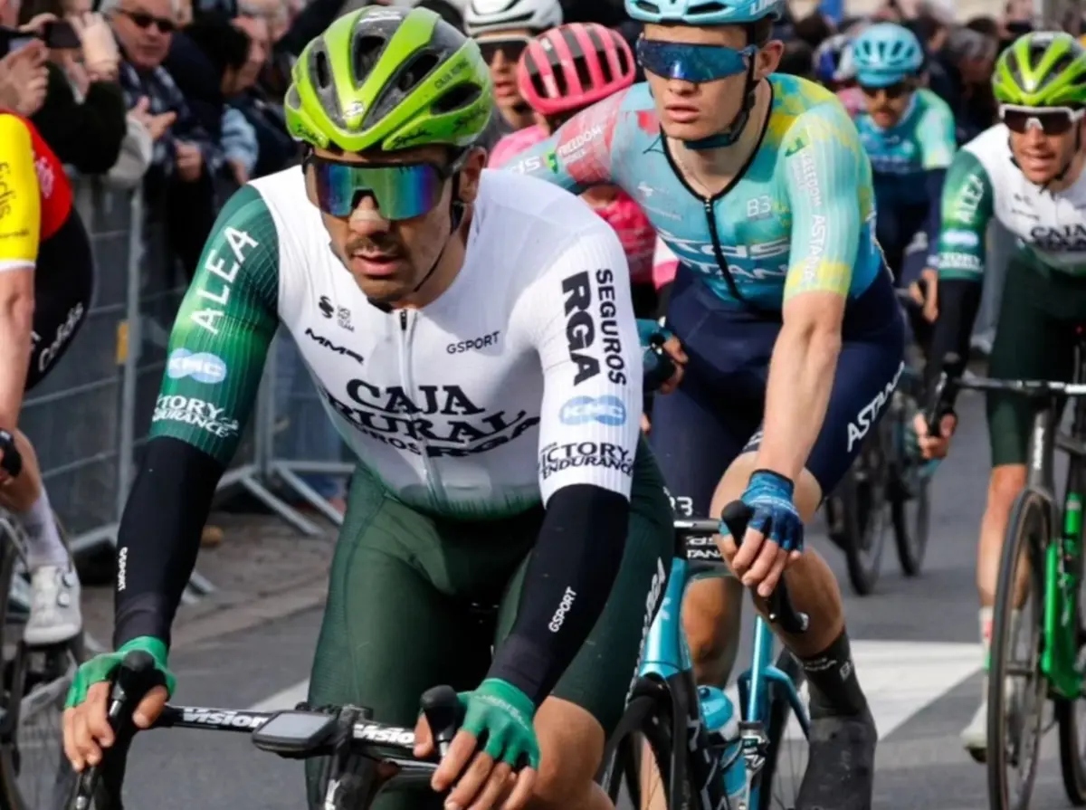 Imagem de contexto do artigo Iúri Leitão foi quinto no sprint do País Basco