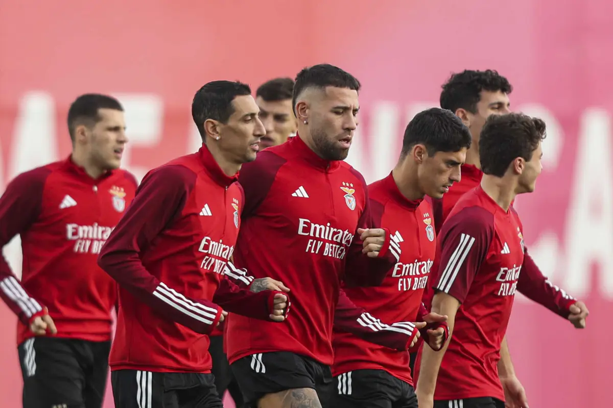 Di María e Otamendi (créditos: Pedro Rocha / Global Imagens)