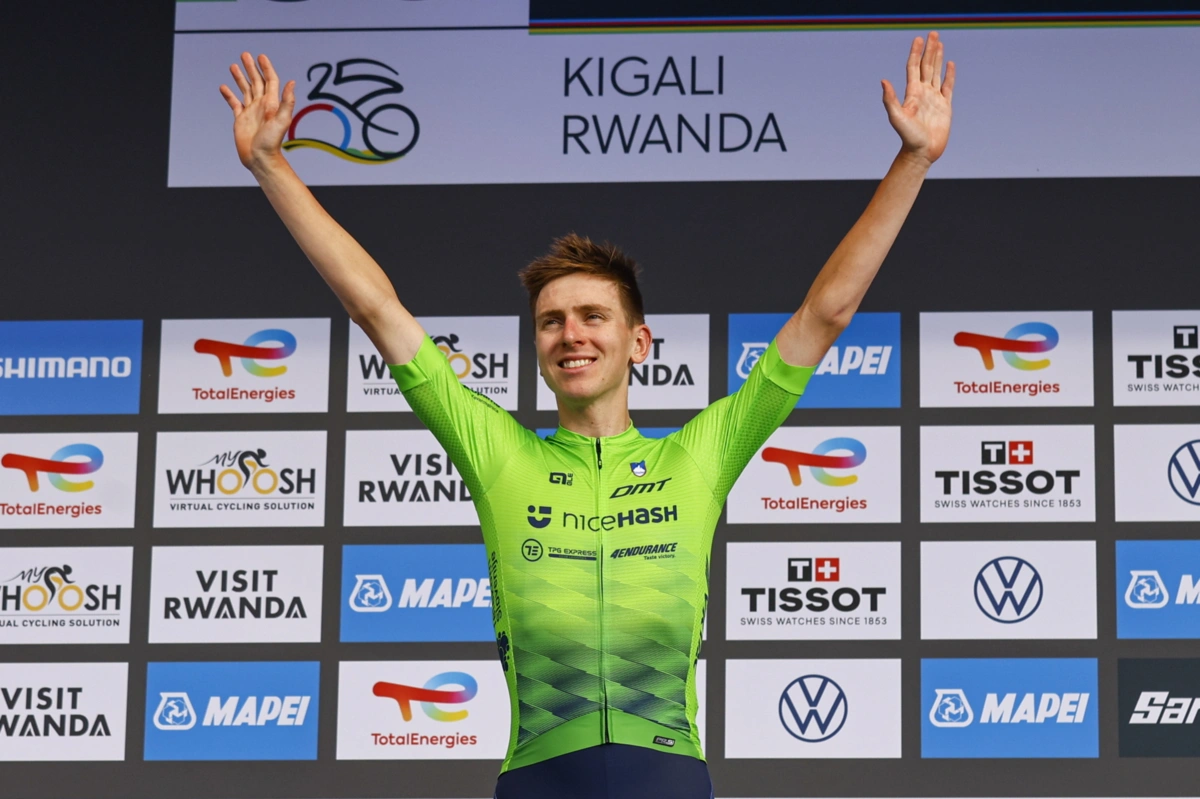 Pogacar sagrou-se campeão mundial no Ruanda