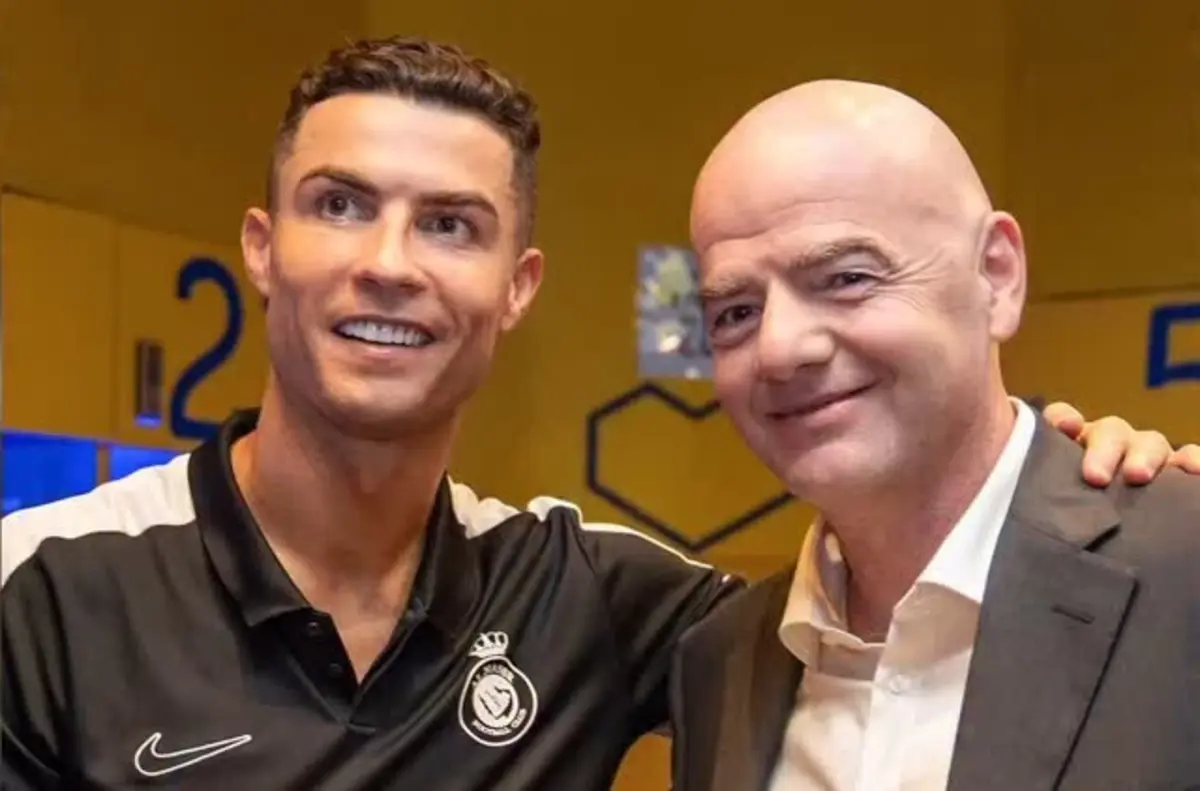 Imagem de contexto do artigo Gianni Infantino para Cristiano Ronaldo: "Espero ver-te no Mundial'2026"