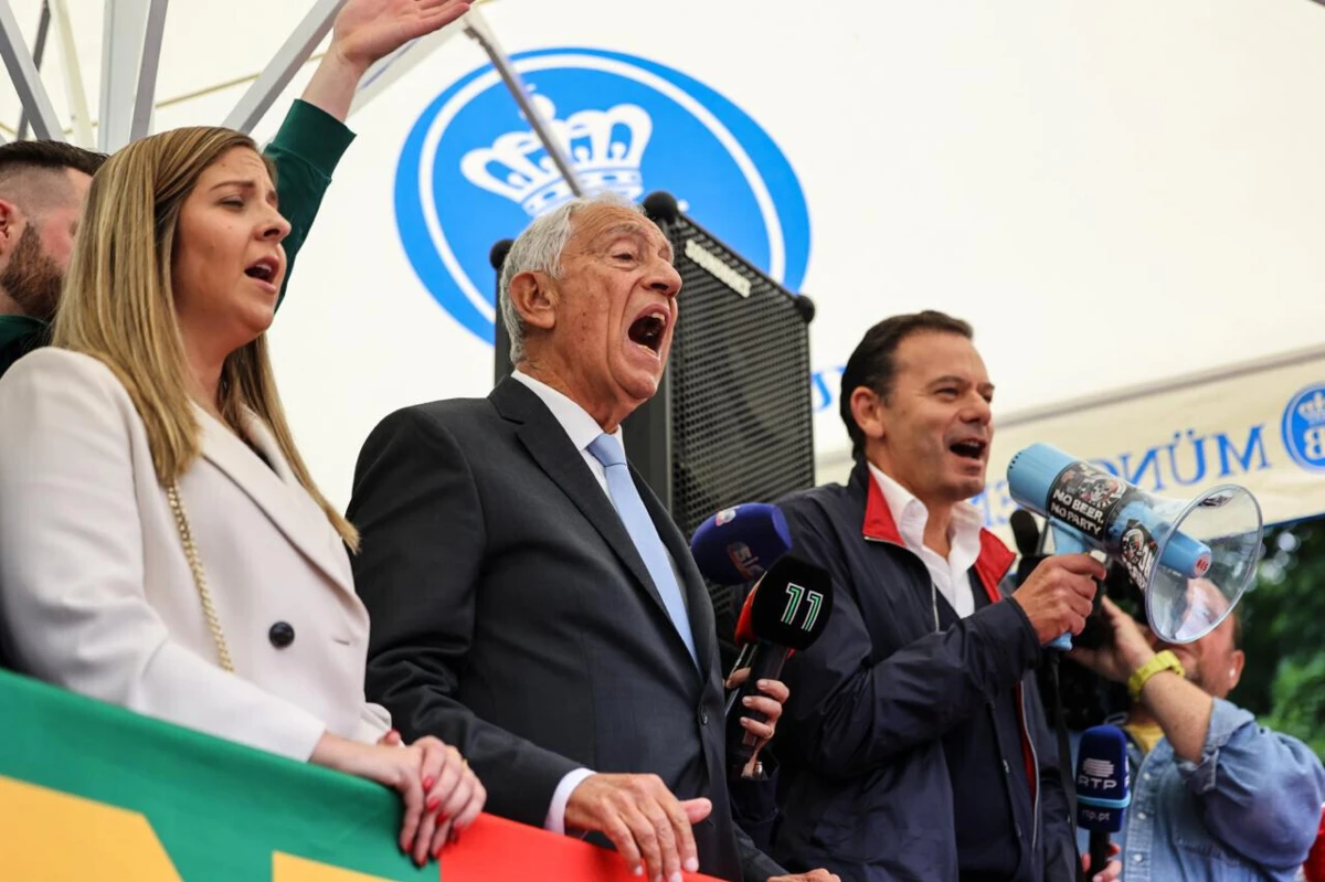 Luís Montenegro e Marcelo Rebelo de Sousa estiveram em Estugarda no sábado (créditos: Instagram/luismontenegro)