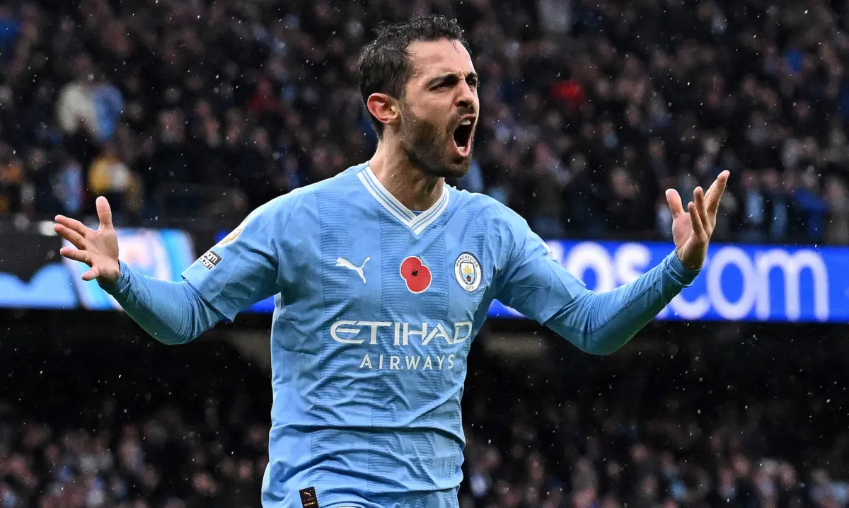 Imagem de contexto do artigo Guardiola e o futuro de Bernardo Silva: "Até agora, ninguém nos ligou"