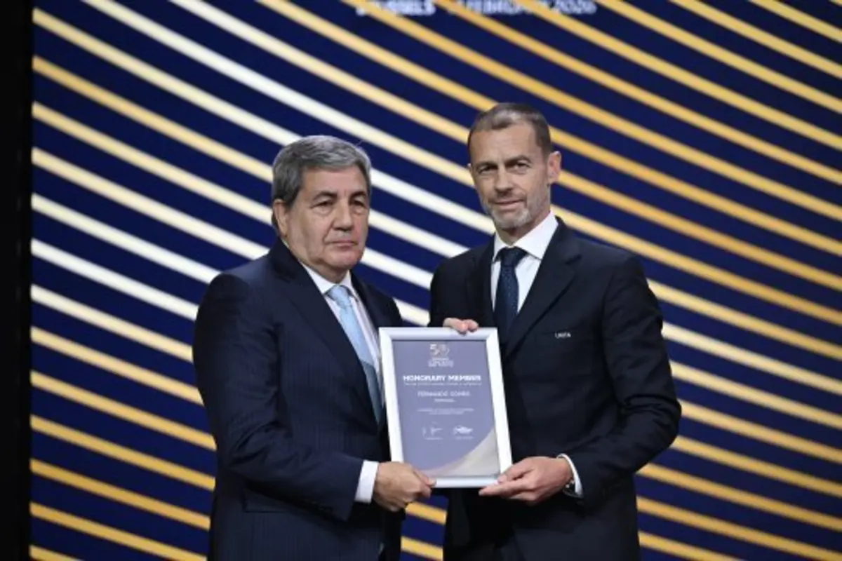 Fernando Gomes e Aleksander Ceferin